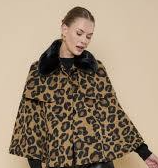 Fbfp8002 Leopard Poncho