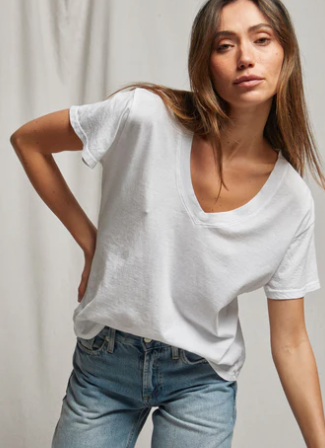 PWT Hendrix Vneck Tee in White