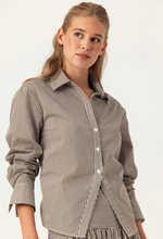 Load image into Gallery viewer, Striped Aster Shirt in Umber
