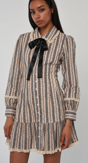 LTL Marketa LS Dress in Clara Stripe