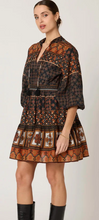 Load image into Gallery viewer, Priyanka Mini Dress in Zocalo Print
