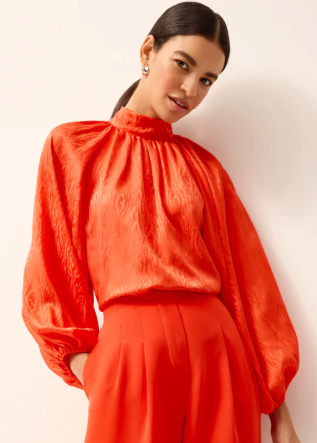 MO Oryan Silk Blouse in Grenadine