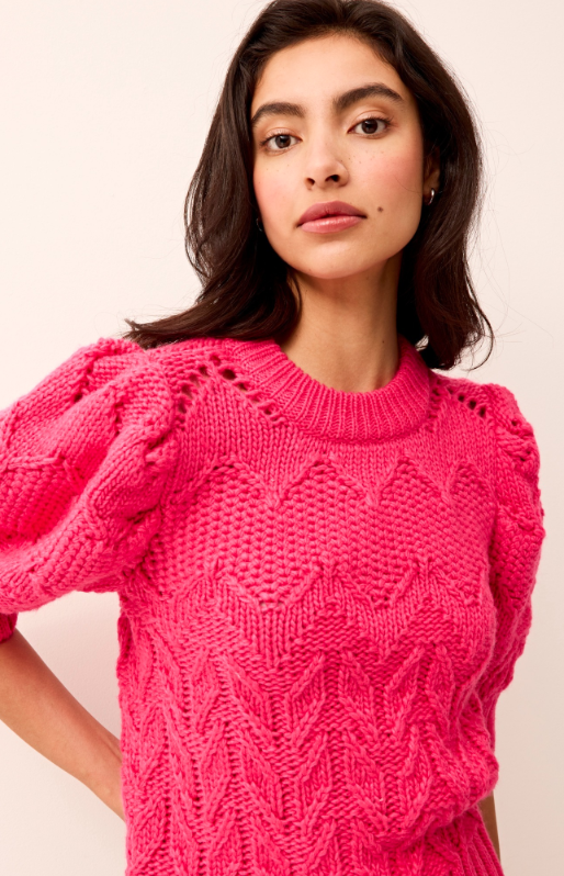 Mo Vayda Party Pink Sweater