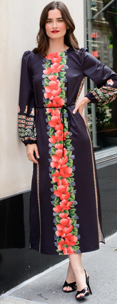 EJ Dawn Maxi Dress in Garland Stripe