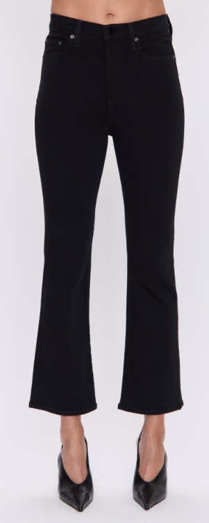 Lennon Hi Rise Boot Cut Jean in Noir