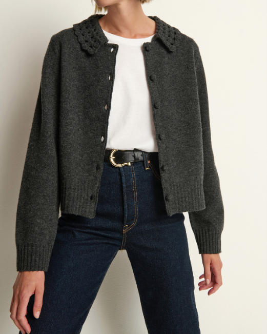 Addie Cardigan in Heather Charcoal