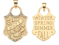 JW Hope Shield Pendant Necklace