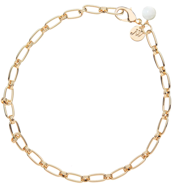 JW Wheel of Fortune Necklace with Mother of Pearl