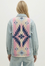 Load image into Gallery viewer, Cienna Shacket in Pink/Blue
