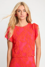 Load image into Gallery viewer, Judy Top in Raspberry Lace
