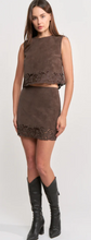 Load image into Gallery viewer, Pauline Crop Top in Dark Brown
