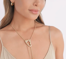 Load image into Gallery viewer, Molten Muse Bolo Necklace- Gold

