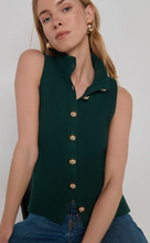 Load image into Gallery viewer, Ira Sweater Vest in Garden Green
