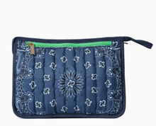 Load image into Gallery viewer, Bandana Print Pouch in Beau Navy

