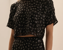 Load image into Gallery viewer, FD The Last Song Top in Black Sparkle
