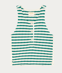 Bree Tank- Green Stripe