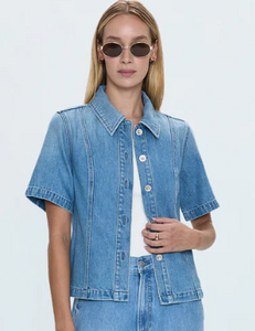 Cyndi Denim Shirt in Palo Alto