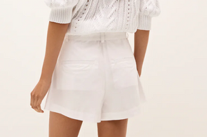 Lander Tie Short in Optic White
