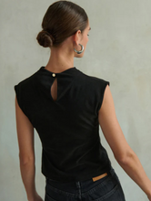 Load image into Gallery viewer, Lulu Mock Neck Top in Black
