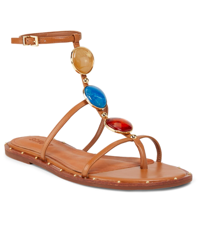 Milos Beaded Flat Sandal