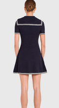 Load image into Gallery viewer, Au Monique Knit Dress in Navy/Ivory
