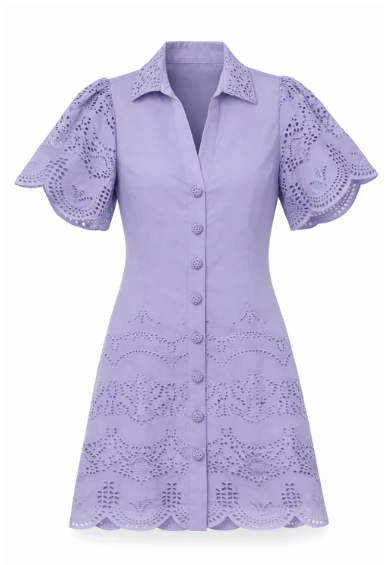 purple eyelet dress AC Poppy Dress in Lilac Eyelet – Mine. a boutique