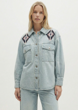 Load image into Gallery viewer, Cienna Shacket in Pink/Blue
