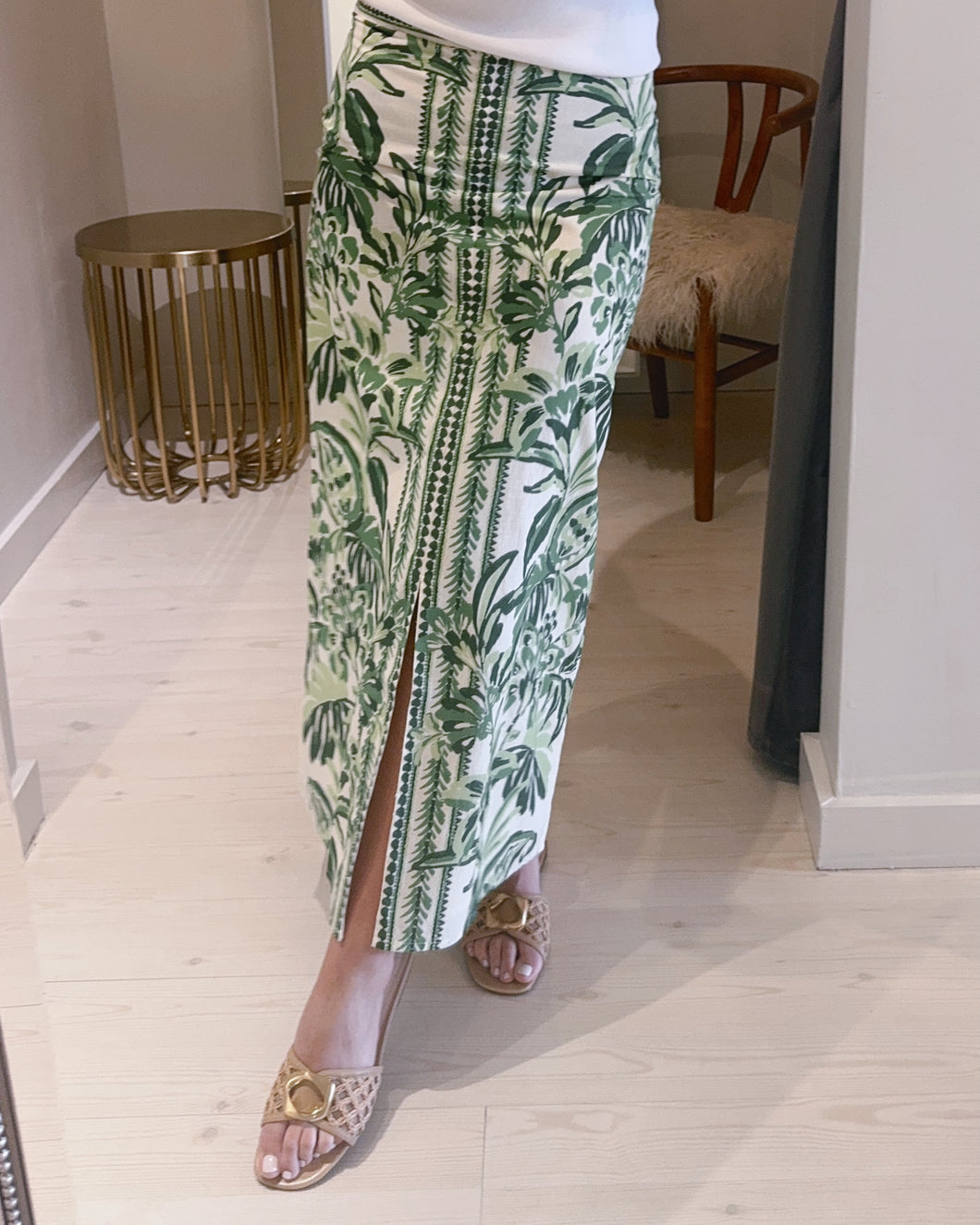 Portia Midi Skirt in Jungle