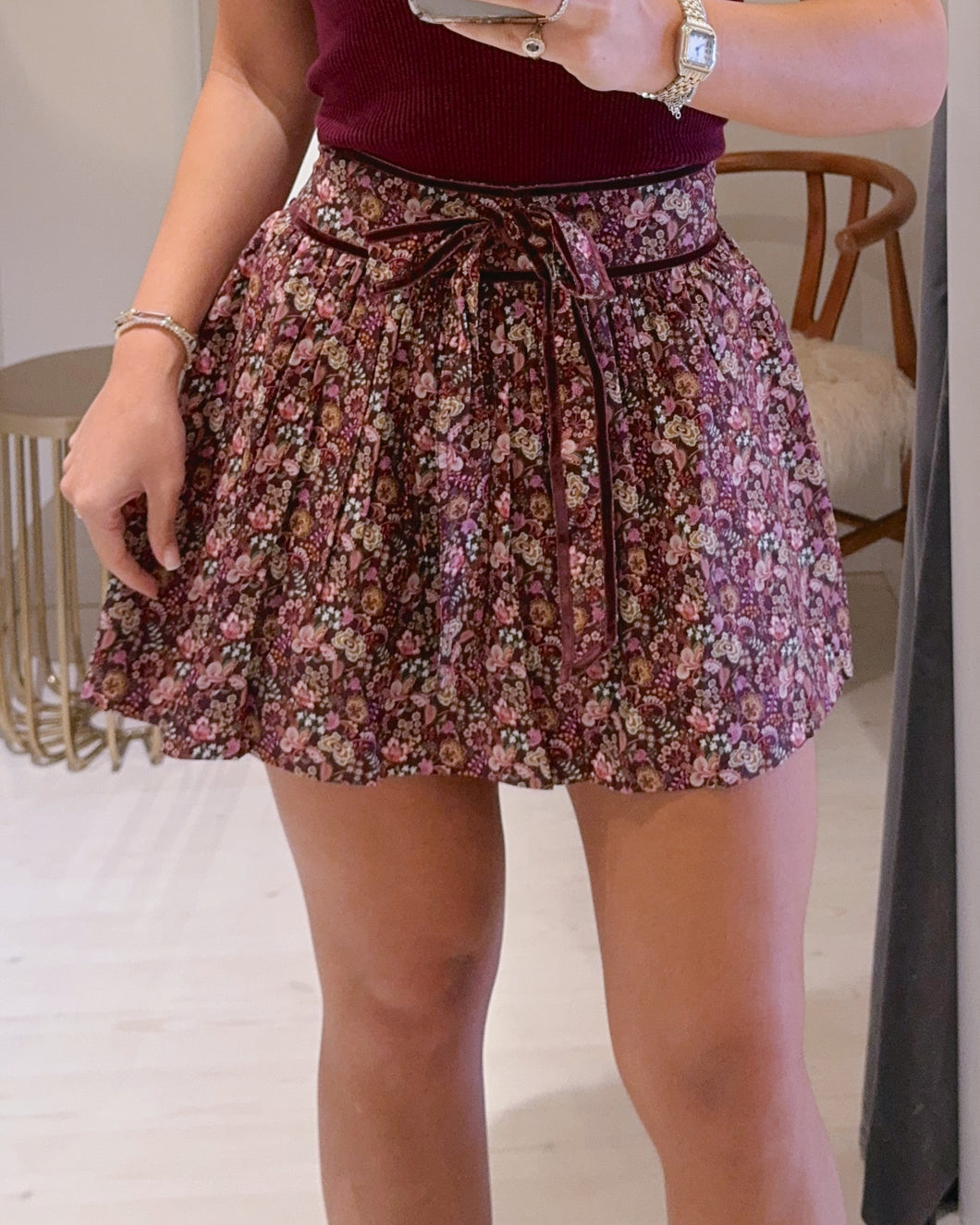 Rosie Skirt in Pippa Red