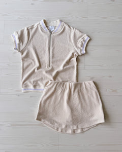 Isla Zip Pullover in Birch