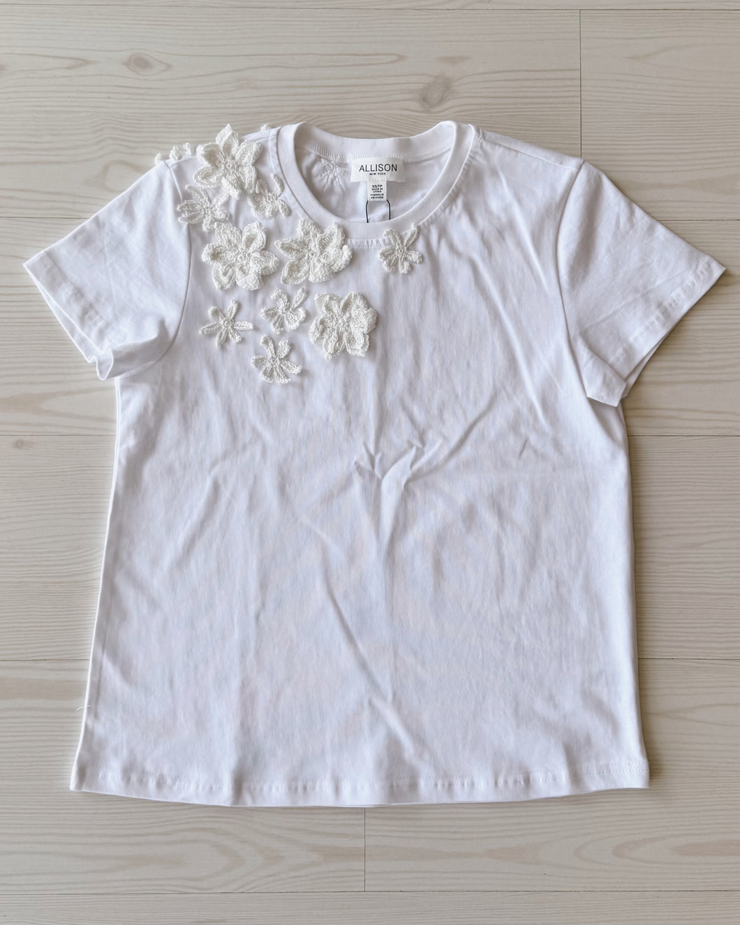Floral Crochet Tee